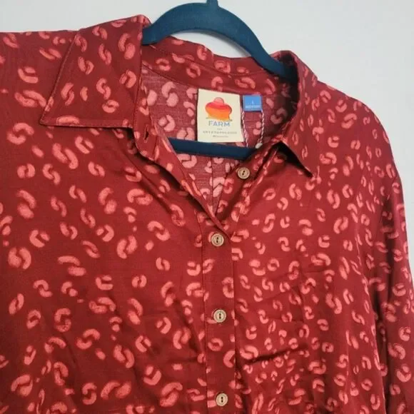 NWT Anthropologie Farm Rio Magda Button Down | S - Picture 4 of 5